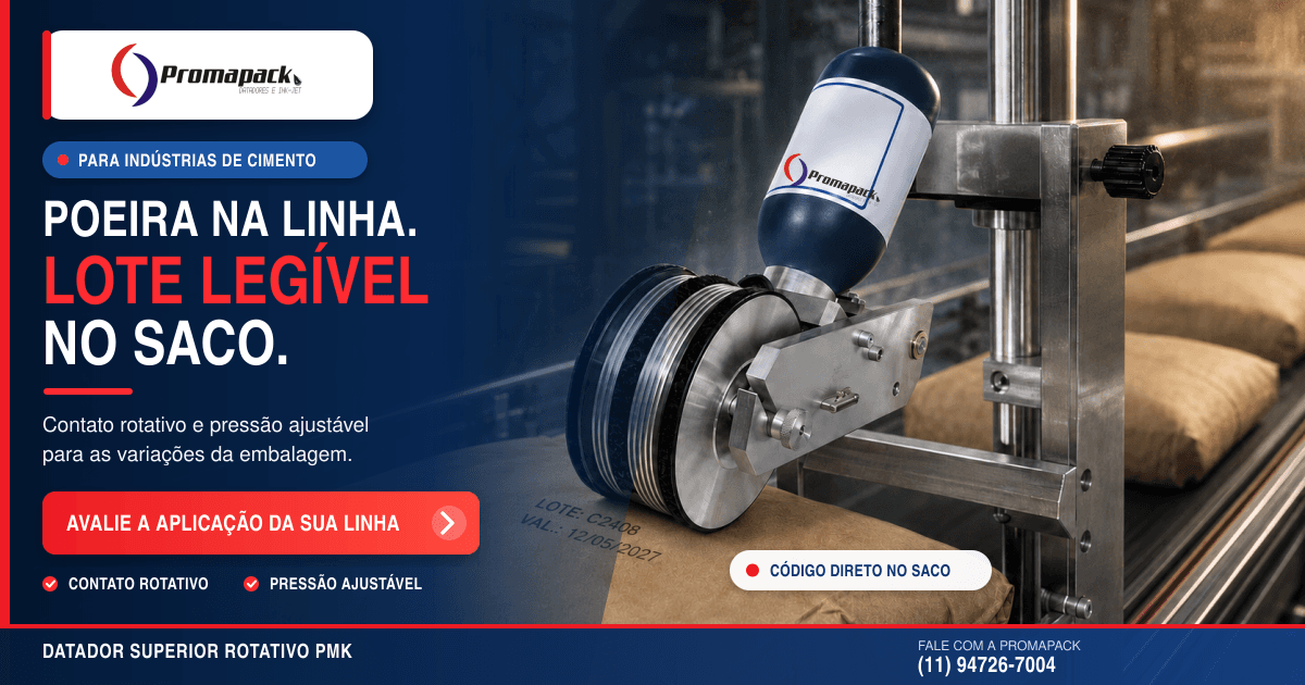 Datador PMK em uma aplicação industrial com sacos