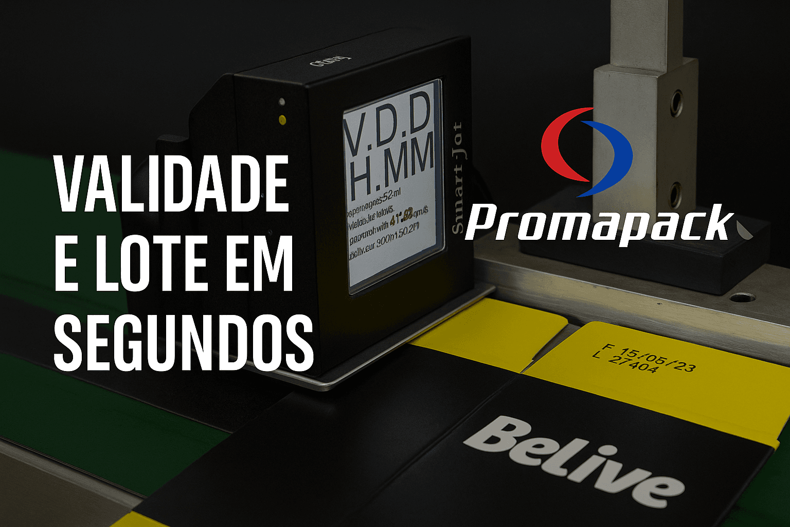 Banner SmartJet destacando linha de datadores industriais