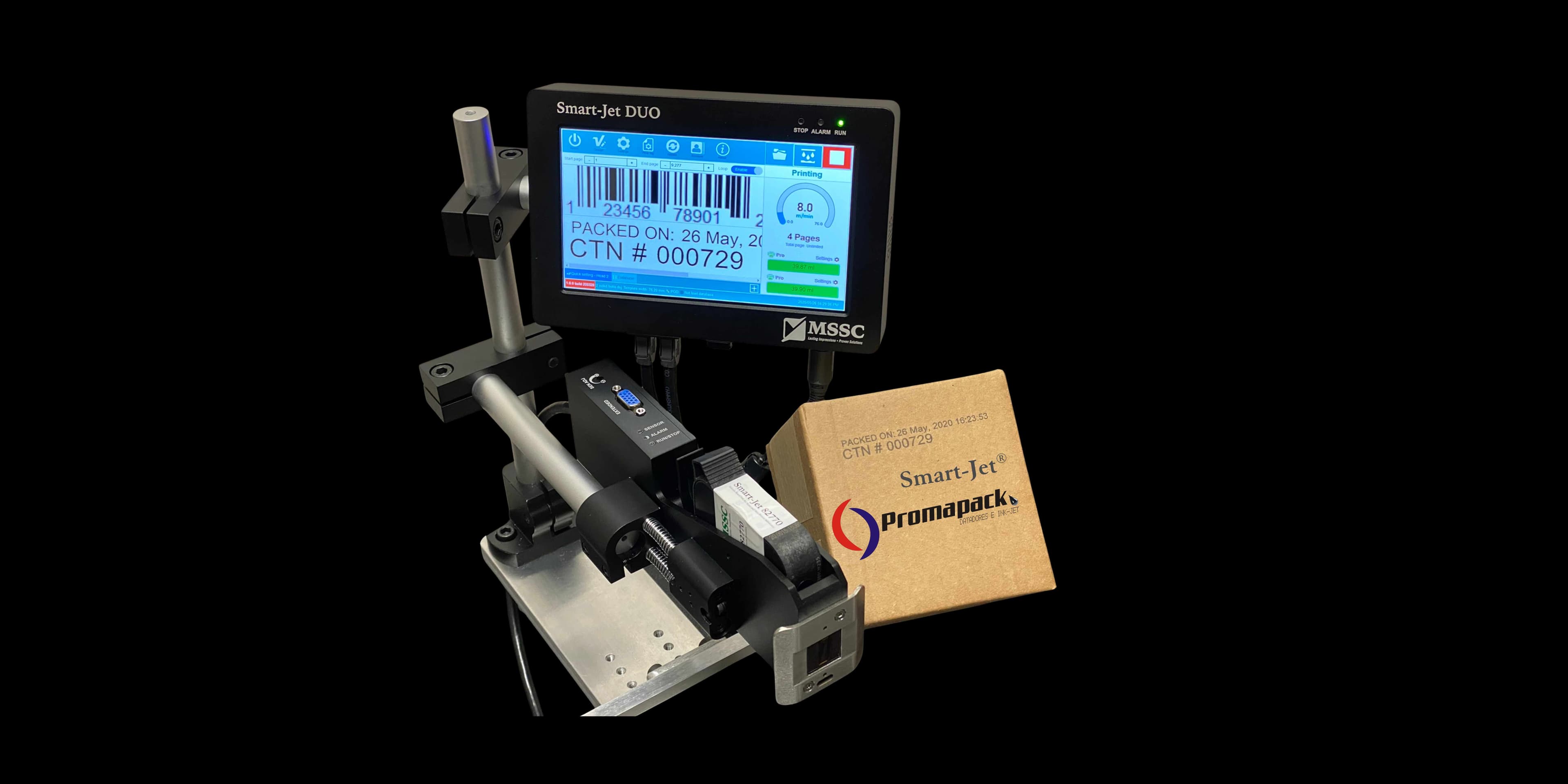 Smartjet Duo para impressão industrial de data e lote