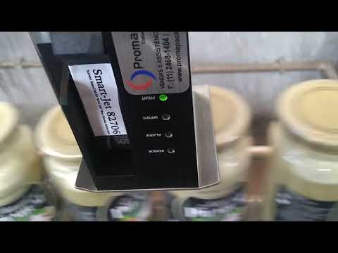 SmartJet BLUE portátil em linha de frascos