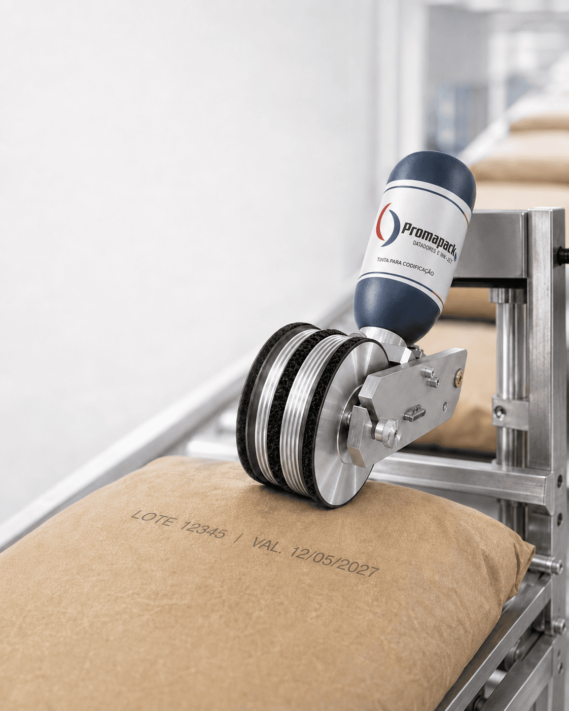 Datador Superior Rotativo PMK para instalação em linha de sacaria